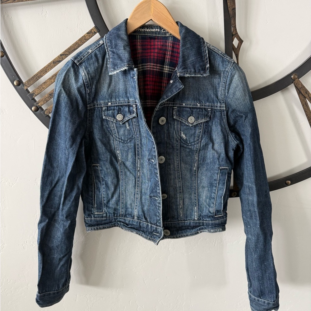 American Eagle ‎ Blue Denim Women's Jacket